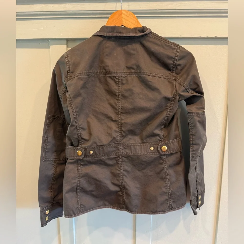 💚 J.Crew Relaxed Boyfriend Downtown Field Jacket | XXS | Classic Olive - Picture 6 of 6